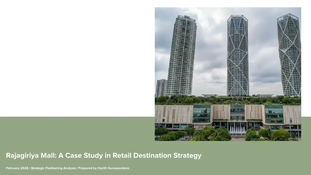 Rajagiriya Mall: A Case Study in Retail Destination Strategy, slide 1 of 19